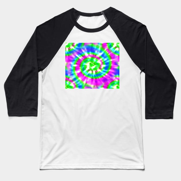 Tie Dye Baseball T-Shirt by DragonTees